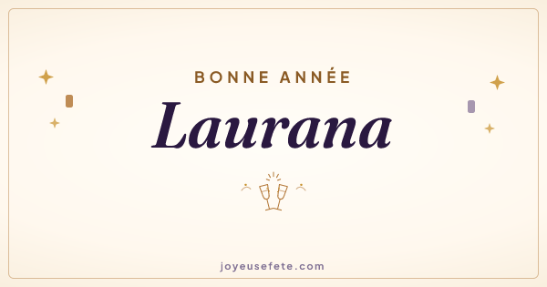 Image « Bonne année Laurana » au format large