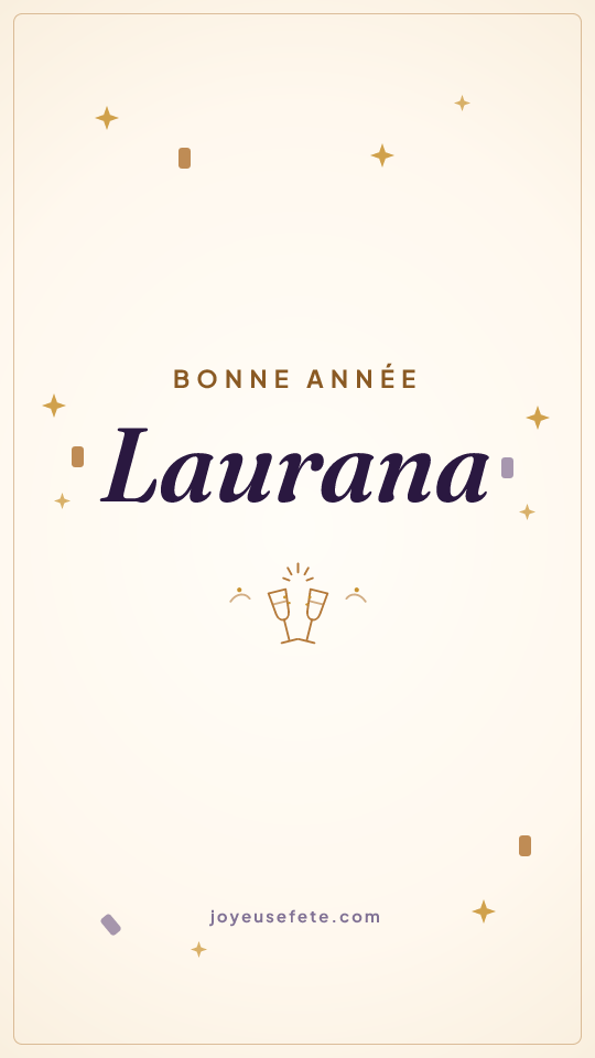 Image « Bonne année Laurana » au format story