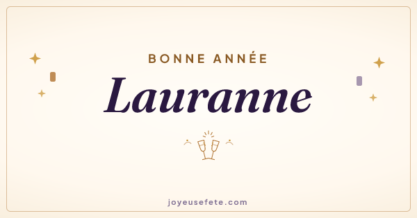 Image « Bonne année Lauranne » au format large