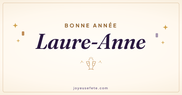 Image « Bonne année Laure-Anne » au format large