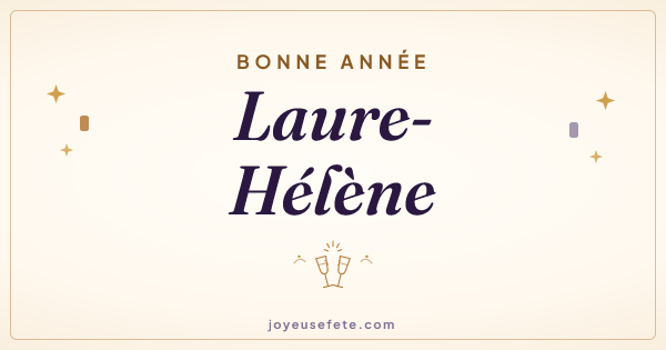 Image « Bonne année Laure-Hélène » au format large