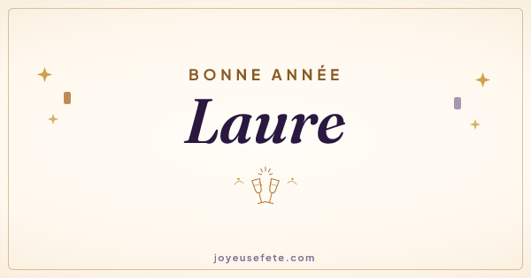 Image « Bonne année Laure » au format large