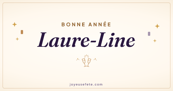 Image « Bonne année Laure-Line » au format large