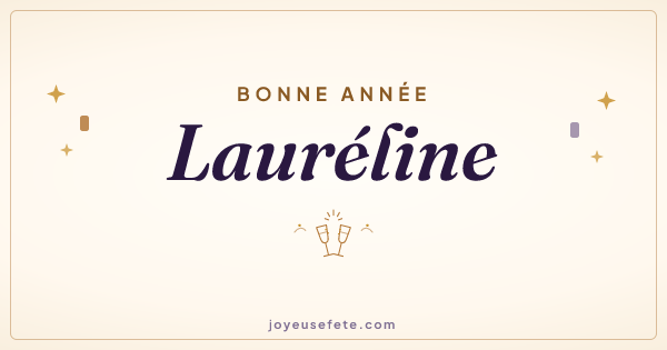 Image « Bonne année Lauréline » au format large