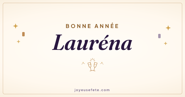 Image « Bonne année Lauréna » au format large