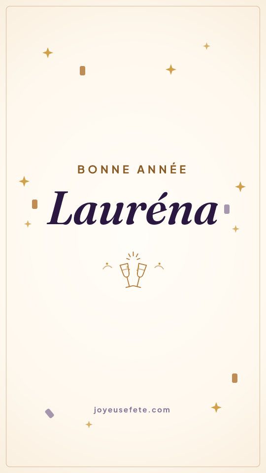 Image « Bonne année Lauréna » au format story
