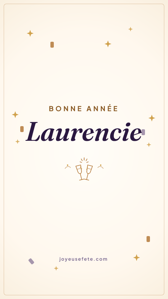 Image « Bonne année Laurencie » au format story
