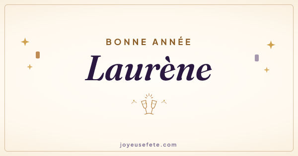 Image « Bonne année Laurène » au format large