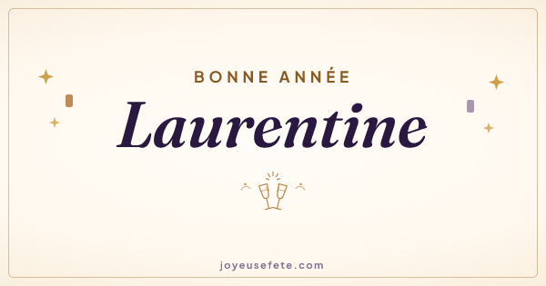 Image « Bonne année Laurentine » au format large
