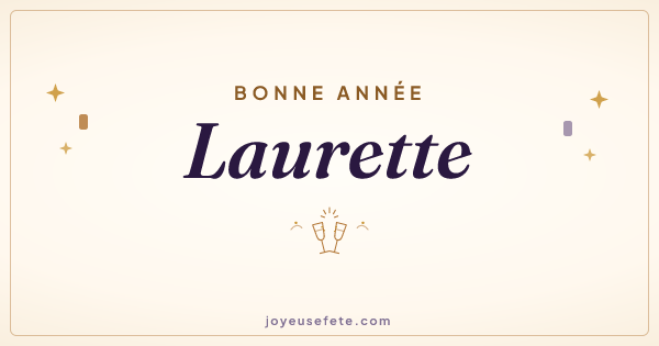 Image « Bonne année Laurette » au format large