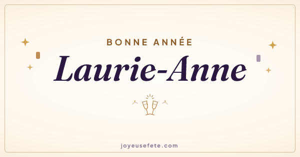 Image « Bonne année Laurie-Anne » au format large