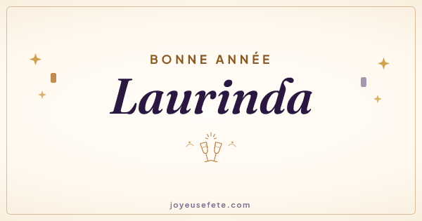 Image « Bonne année Laurinda » au format large
