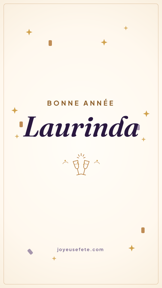 Image « Bonne année Laurinda » au format story