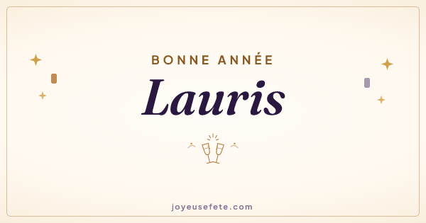 Image « Bonne année Lauris » au format large
