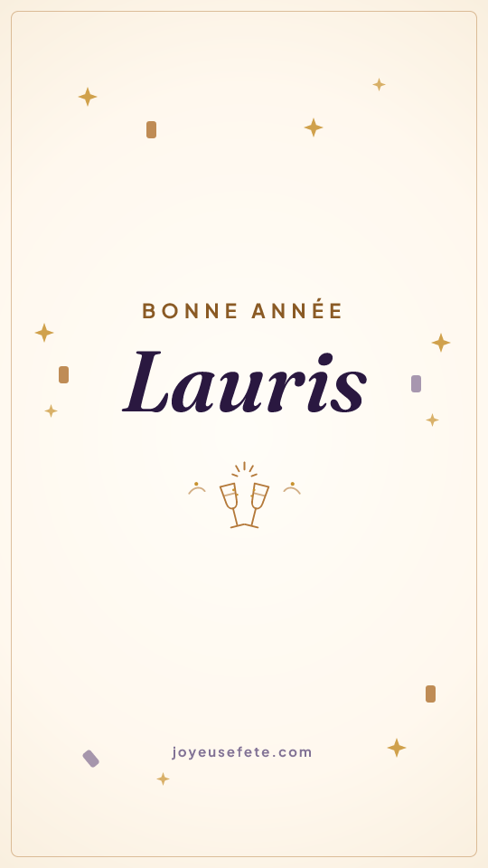 Image « Bonne année Lauris » au format story