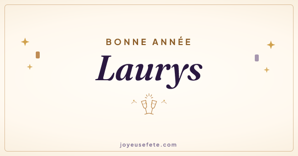 Image « Bonne année Laurys » au format large