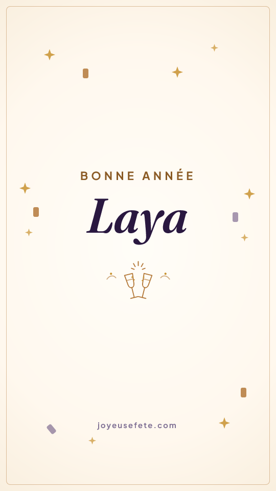 Image « Bonne année Laya » au format story