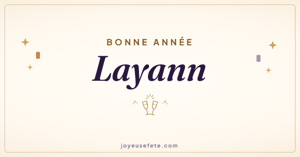 Image « Bonne année Layann » au format large