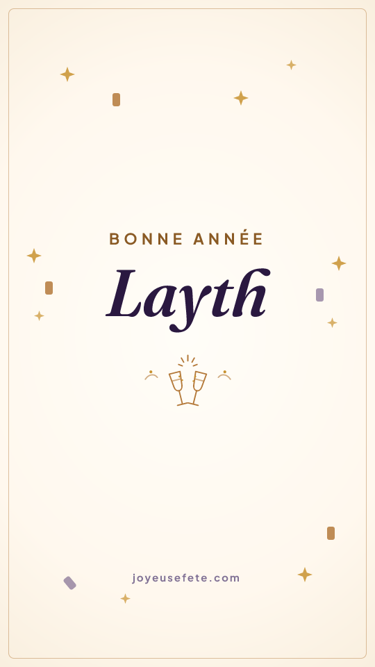 Image « Bonne année Layth » au format story