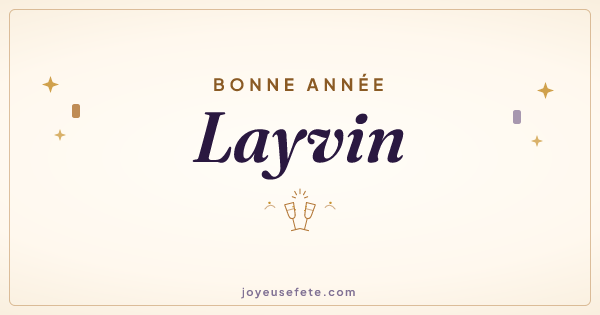 Image « Bonne année Layvin » au format large
