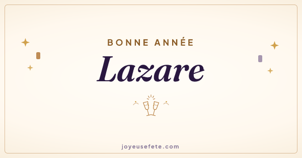 Image « Bonne année Lazare » au format large