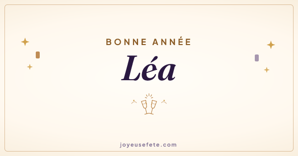 Image « Bonne année Léa » au format large