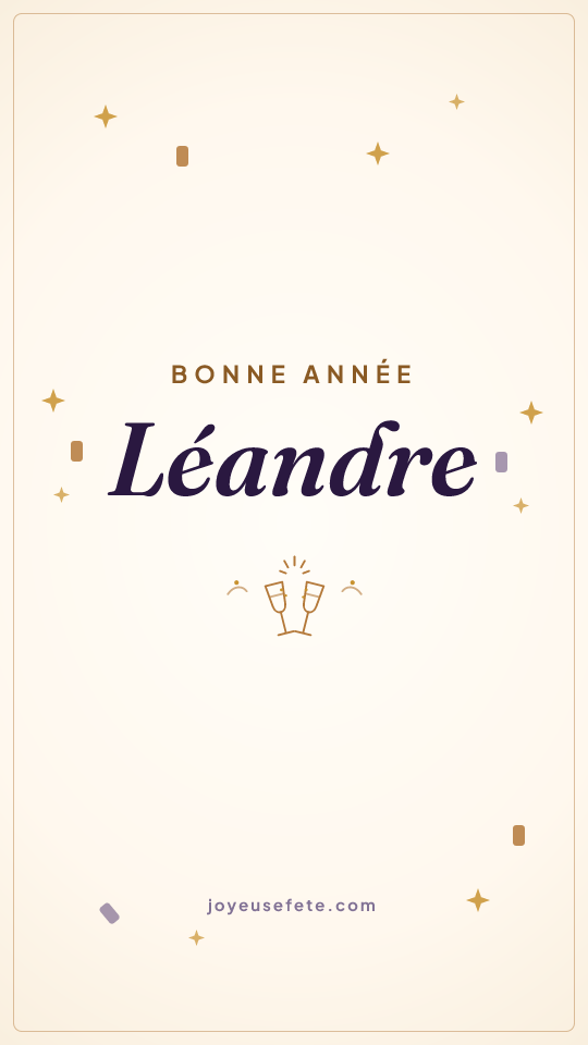 Image « Bonne année Léandre » au format story