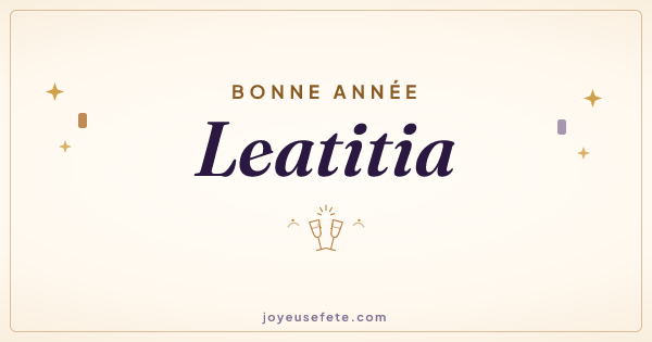 Image « Bonne année Leatitia » au format large