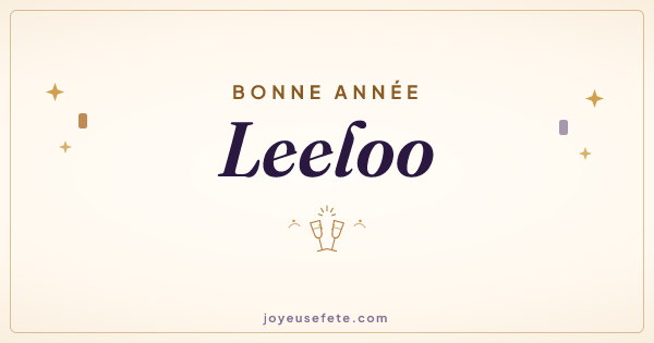 Image « Bonne année Leeloo » au format large