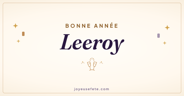Image « Bonne année Leeroy » au format large