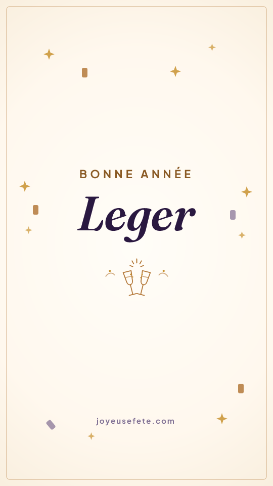 Image « Bonne année Leger » au format story