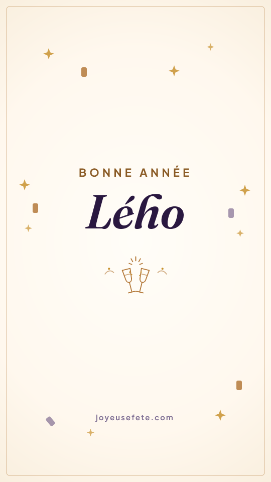 Image « Bonne année Lého » au format story