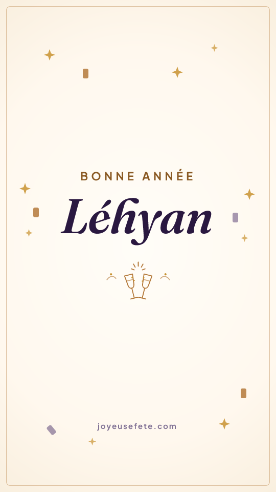 Image « Bonne année Léhyan » au format story