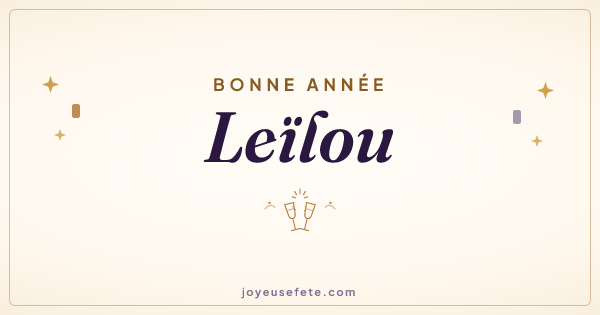 Image « Bonne année Leïlou » au format large