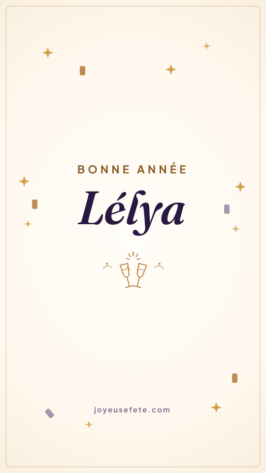 Image « Bonne année Lélya » au format story