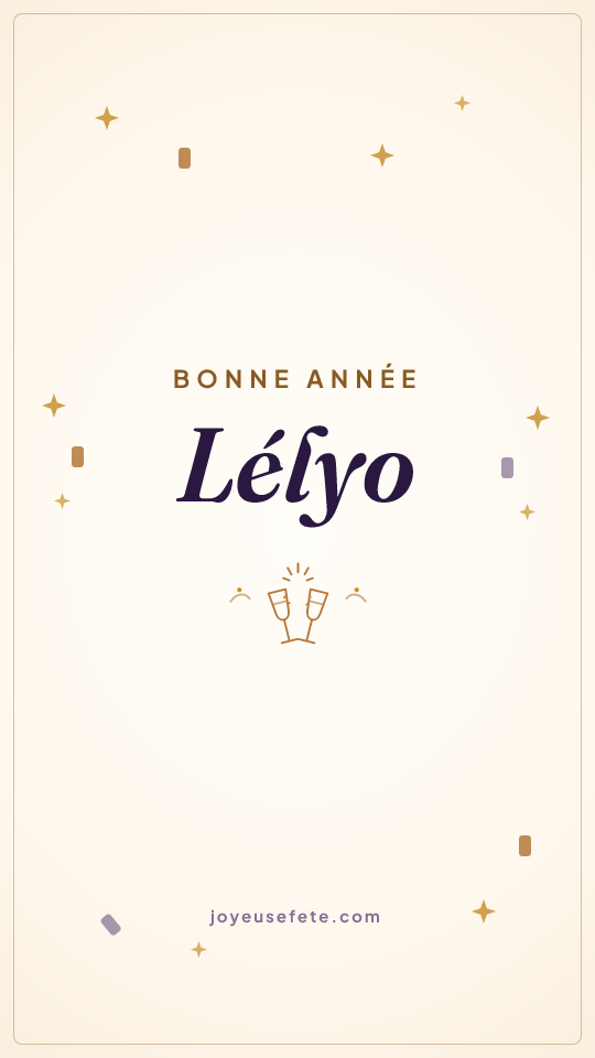 Image « Bonne année Lélyo » au format story