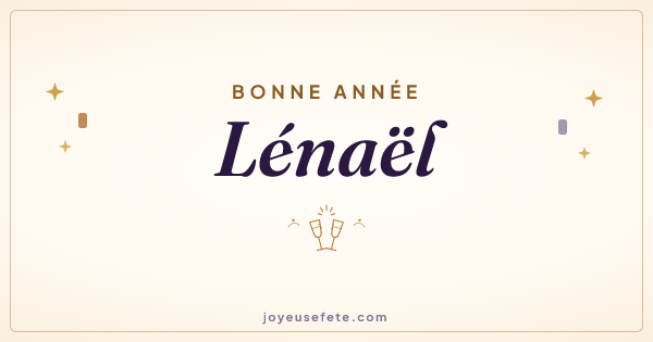 Image « Bonne année Lénaël » au format large