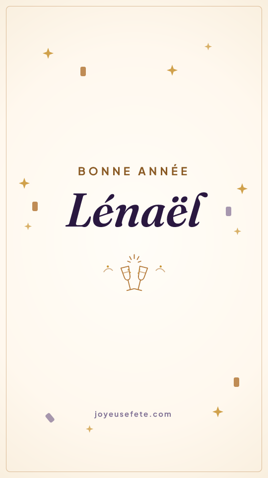 Image « Bonne année Lénaël » au format story