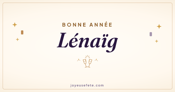 Image « Bonne année Lénaïg » au format large
