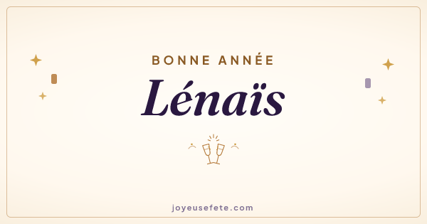Image « Bonne année Lénaïs » au format large