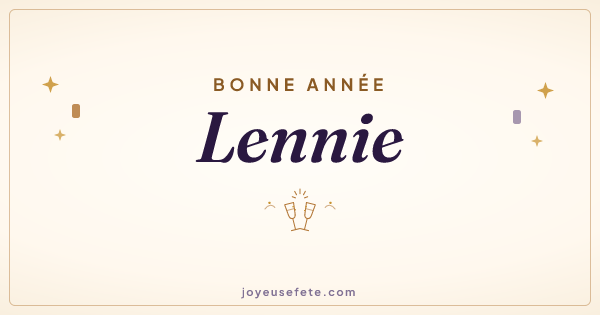 Image « Bonne année Lennie » au format large