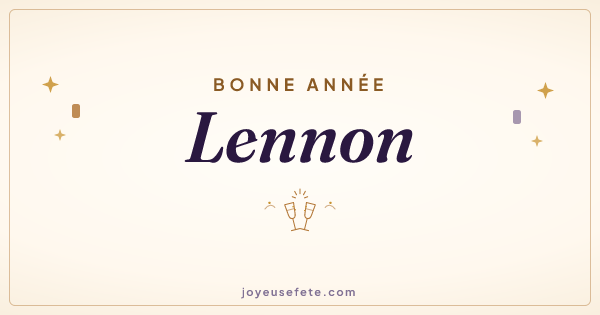 Image « Bonne année Lennon » au format large
