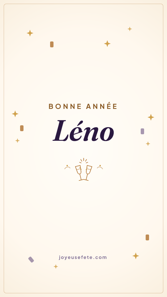 Image « Bonne année Léno » au format story