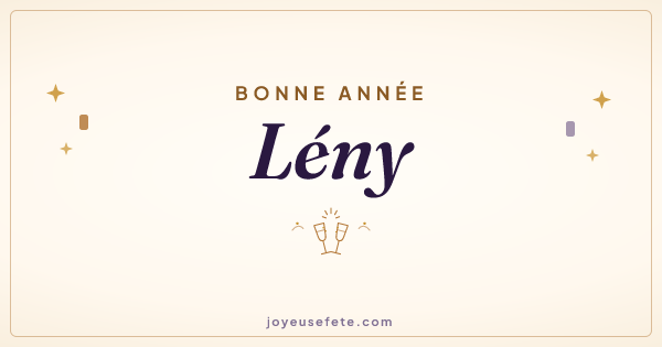 Image « Bonne année Lény » au format large