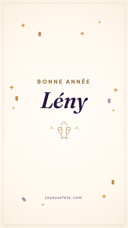 Image « Bonne année Lény » au format story