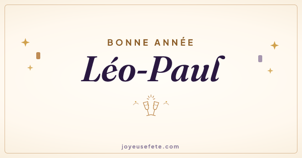 Image « Bonne année Léo-Paul » au format large
