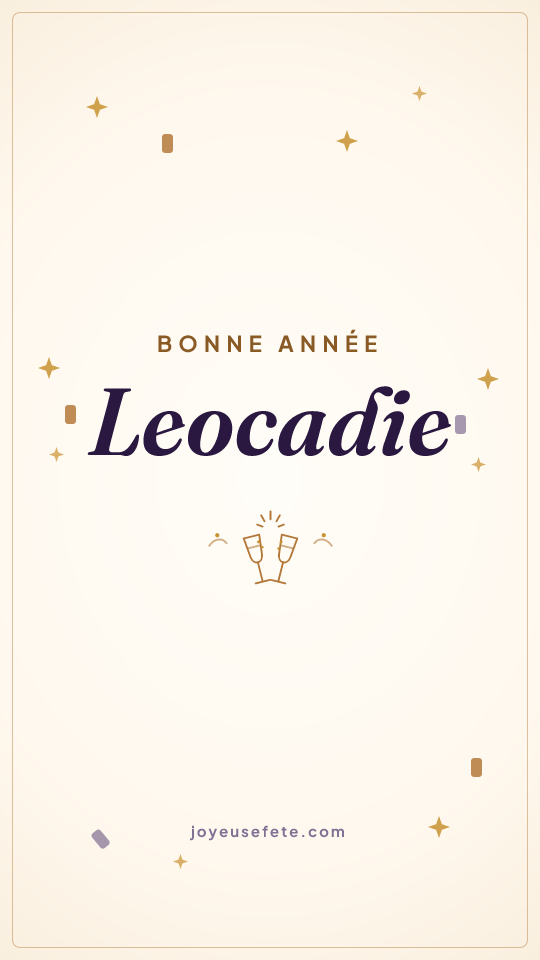 Image « Bonne année Leocadie » au format story