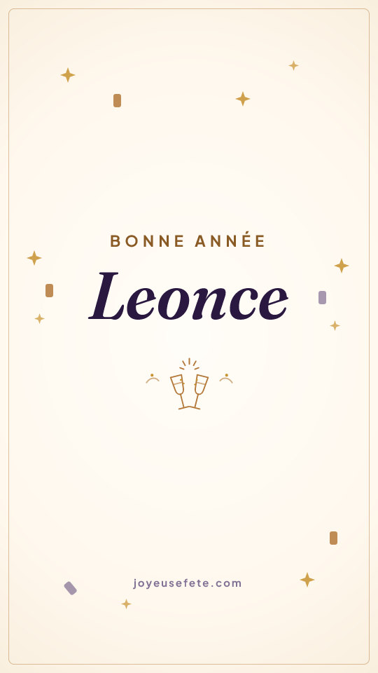 Image « Bonne année Leonce » au format story