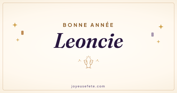 Image « Bonne année Leoncie » au format large