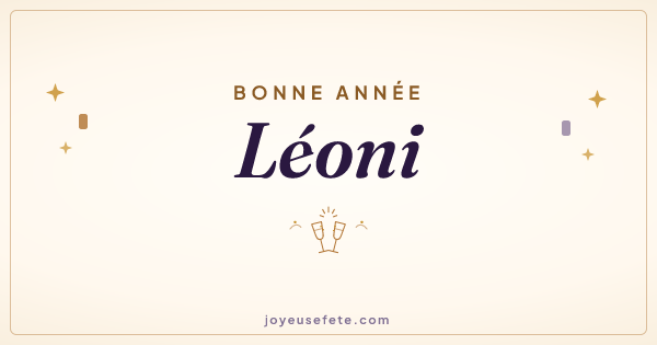 Image « Bonne année Léoni » au format large